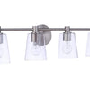 Emilio Four Light Vanity in Brushed Polished Nickel