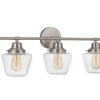 Essex Five Light Vanity in Brushed Polished Nickel