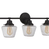 Essex Five Light Vanity in Flat Black