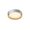 ET2 Echo LED Flush Mount in White/Gold E51012-WTGLD