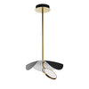ET2 Carmen LED Pendant 6"H 16.5"W E24964-WTBKGLD