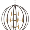 Euclid LED Chandelier in Spanish Bronze