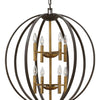 Euclid LED Foyer Pendant in Spanish Bronze
