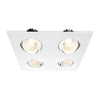 Eurofase Four Light Downlight in White, 12" Wide
