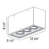 Eurofase LED Flush Mount in White, 12.75" Long