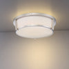 Eurofase LED Flush Mount in Satin Nickel, 14" Wide