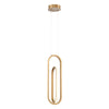 Eurofase Demark LED Pendant 6"W - Satin Gold 37038-021