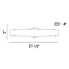 Eurofase LED Wall Sconce in Chrome, 21.5" Wide