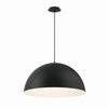 Eurofase Laverton One Light Pendant in Black/White