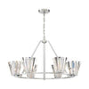 Eurofase Six Light Chandelier, 37.75"W x 21.25"H