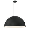 Eurofase Laverton Three Light Pendant in Black/White