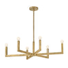 Ezra LED Linear Pendant in Heritage Brass