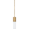 Facet LED Pendant in Heritage Brass