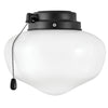 Fan Light Kit in Matte Black