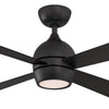 Fanimation Kwad 44" AC Motor Ceiling Fan with 18W LED Light and Remote Control