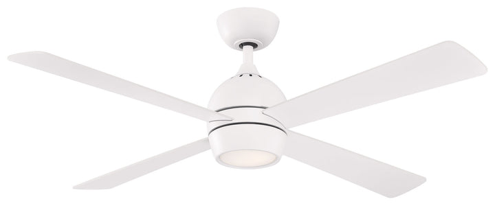 Fanimation Kwad 52" AC Motor Ceiling Fan with 18W LED Light and Remote Control