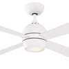 Fanimation Kwad 52" AC Motor Ceiling Fan with 18W LED Light and Remote Control