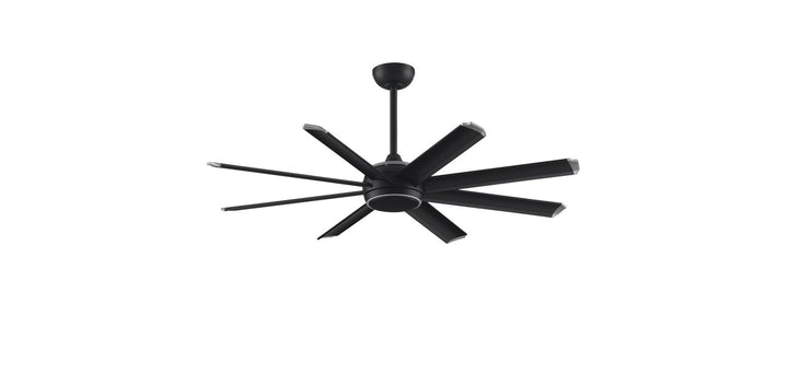 Fanimation Stellar 64" Indoor/Outdoor DC Mix & Match Ceiling Fan with 18W LED Light and Remote Control