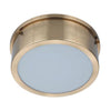 Fenn LED Flushmount in Satin Brass