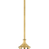 Fletcher LED Pendant in Satin Brass