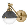 Fletcher LED Wall Sconce in Aged Zinc