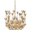 Flora LED Chandelier in Burnished Gold