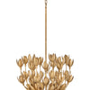 Flora LED Pendant in Burnished Gold