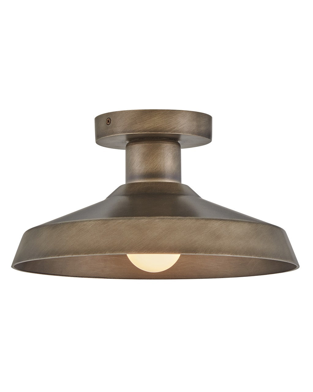 Forge LED Flush Mount in Burnished Bronze