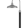 Forge LED Post Top or Pier Mount Lantern in Antique Brushed Aluminum