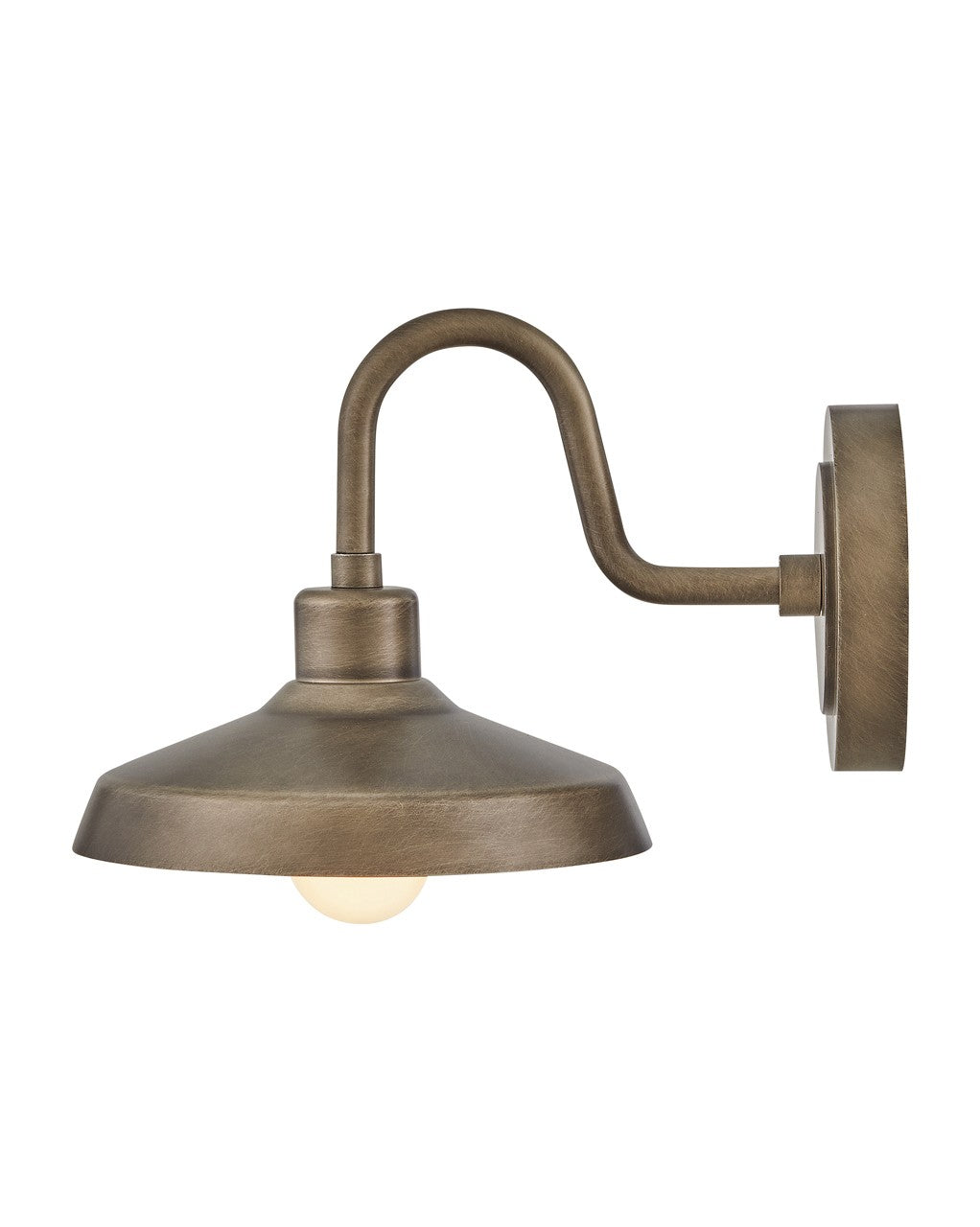 Forge LED Wall Mount Lantern in Burnished Bronze