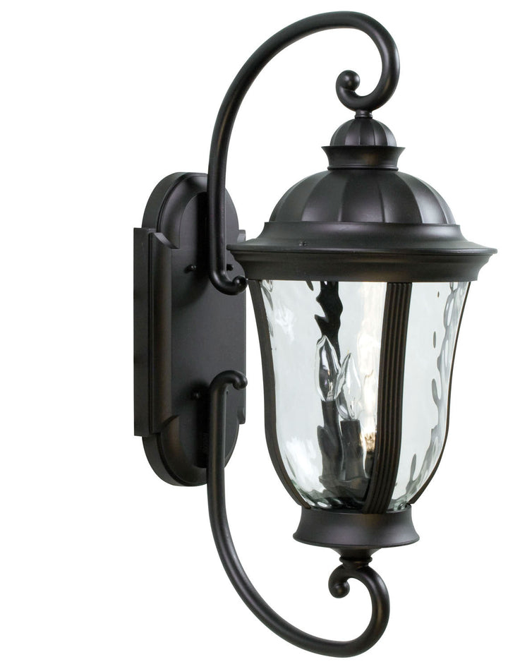 Frances Three Light Wall Mount in Oiled Bronze Outdoor