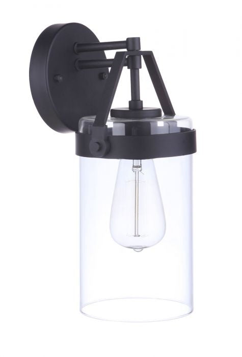 Franklin One Light Outdoor Wall Mount in Midnight