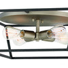 Fulton LED Flush Mount in Aged Zinc
