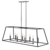 Fulton LED Linear Chandelier in Aged Zinc