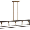 Fulton LED Linear Chandelier in Bronze