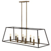 Fulton LED Linear Chandelier in Bronze