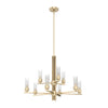 Gatz Nine Light Chandelier in Alturas Gold