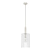 Gatz One Light Pendant in Brushed Nickel