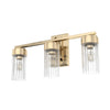 Gatz Three Light Vanity in Alturas Gold