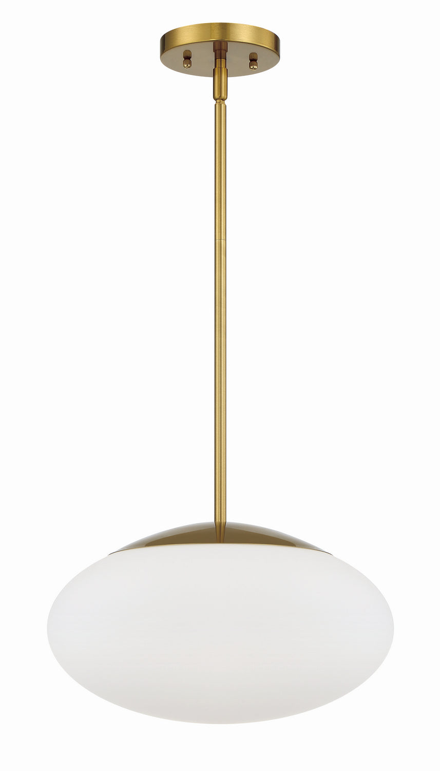 Gaze One Light Pendant in Satin Brass