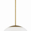 Gaze One Light Pendant in Satin Brass