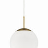 Gaze One Light Pendant in Satin Brass
