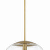 Gaze One Light Pendant in Satin Brass