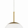 Gaze One Light Pendant in Satin Brass