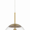 Gaze One Light Pendant in Satin Brass