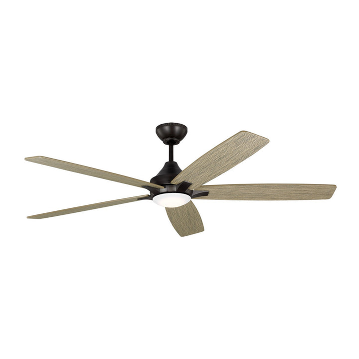 Generation Lighting Lowden 60'' Smart Indoor/Outdoor DC Ceiling Fan with 20W LED and Remote