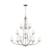 Generation Lighting. 12 Light Chandelier
