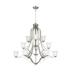 Generation Lighting. 12 Light Chandelier