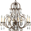 Generation Lighting. Eight Light Chandelier