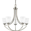 Generation Lighting. Five Light Chandelier